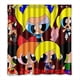 thumbnail image 1 of Cortina de ducha de Chica Superpoderosa, juego de cortina de baño con ganchos, tamaño 66 x 72 pulgadas, 1 of 3