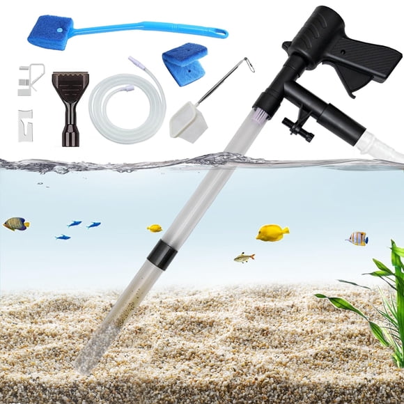 Limpiador de grava para acuarios Carefree Fish de 38 a 76 cm con manguera de 1,8 m