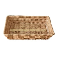 Bothyi - Cestas De Mimbre Contenedor De Bocadillos De Comida Para Cocina Comedor Restaurante 35X25X7Cm