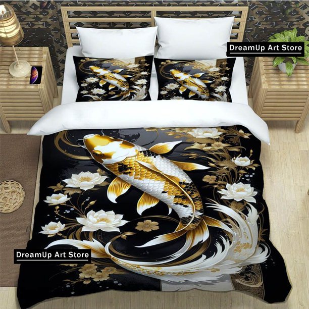 fish Cute printed Bedding Sets exquisite supplies set duvet cover bed comforter set bedding set luxury birthday gift