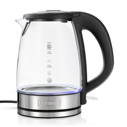Hervidor De Vidrio Th-4725v 1.7 Litros 2200w Negro Thomas