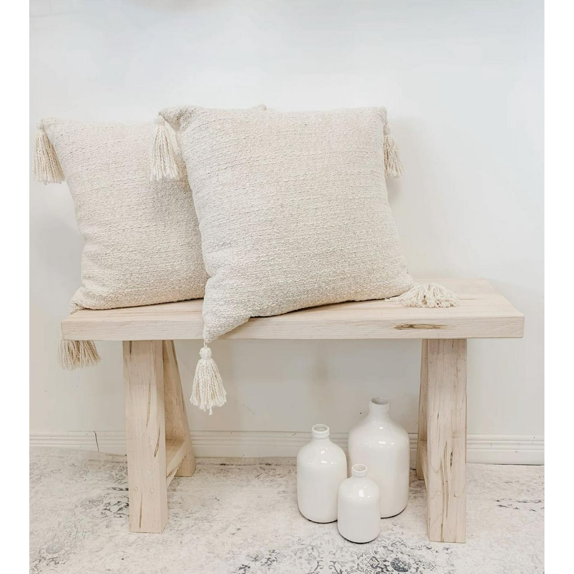 Todo Hogar Santiago De Chile - Pack De 2 Fundas Lino Para Cojines 45x45 - Beige