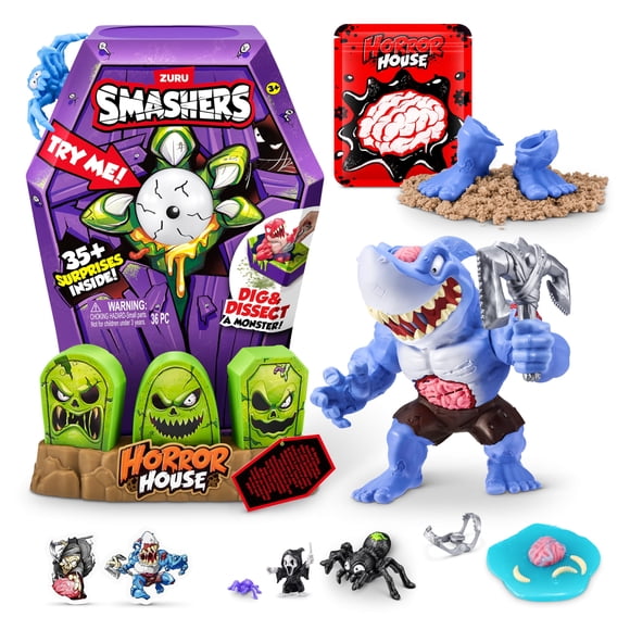 Juguete interactivo ZURU SMASHERS Mega Horror House Blue Kids