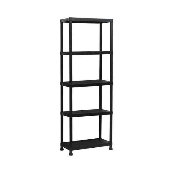 Estante Repisa Rack Plástico 5 Niveles 171x61x31cm Airhouse negro Tamaño Único