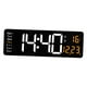 thumbnail image 3 of Reloj De Pared Digital Grande Hora Fecha Temperatura Semana Pantalla USB Para Dormitorio Naranja, 3 of 3