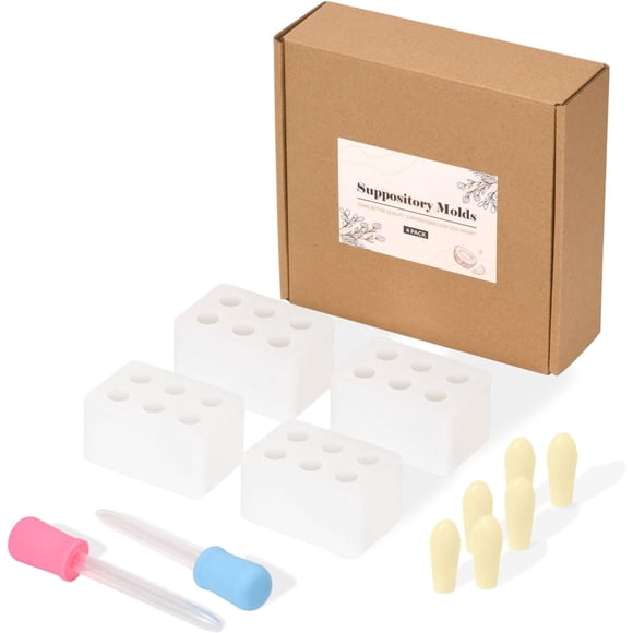 Kit Moldes Supositorios Reutilizables Fukumi 2ml 4 Bandejas