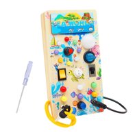 Bothyi - Tablero Ocupado Montessori Para Niños Pequeños, Material Didáctico, Regalo De Vacaciones, Juguete Sensorial