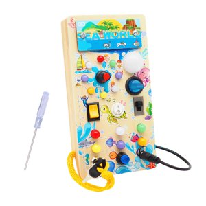 Bothyi - Tablero Ocupado Montessori Para Niños Pequeños, Material Didáctico, Regalo De Vacaciones, Juguete Sensorial