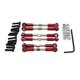 thumbnail image 4 of 6Pcs RC Car Metal Varillaje De Enlace Para Wltoys 124016 124017 DIY Accs Rojo, 4 of 5