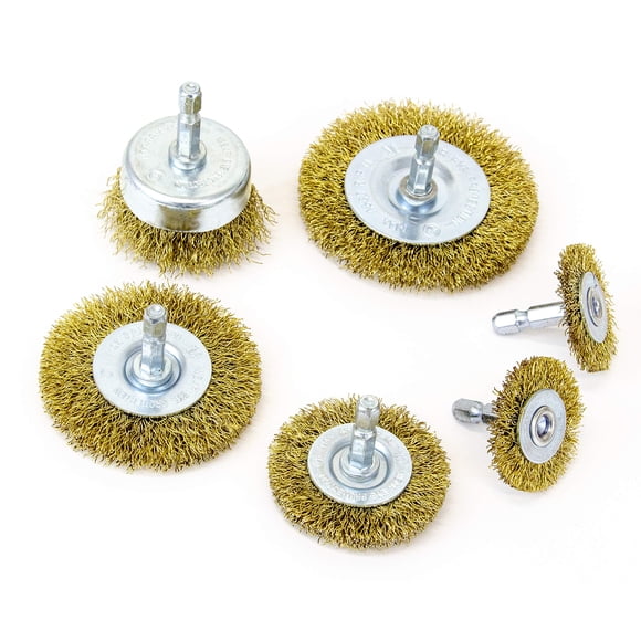 Juego de cepillos con ruedas de alambre Mibro 971531 (6 piezas) de 38 mm a 76 mm