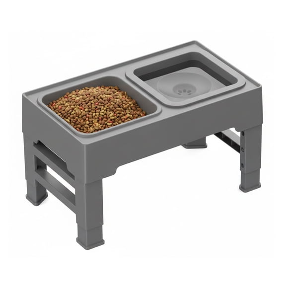 Plato De Comida Anti Derrame Y Ajustable Para Mascotas