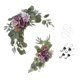 thumbnail image 5 of Guirnalda De Flores De Arco Colgante Para Boda, 2 Uds., Para Cenador De Puerta Delantera De Boda, Púrpura, 5 of 5