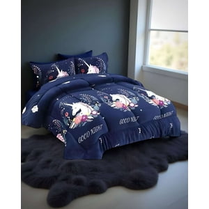 Genérico - Cobertor De Invierno Unicornio De Niña Plush Con Chiporro Plaza Y Media S40