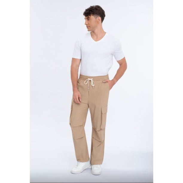 Pantalón Cargo Hombre Verano Elasticado Recto 4007