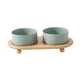 thumbnail image 3 of Cuencos De Comida Para Gatos, Plato De Cerámica Liso Para Gatos, Cuencos Para Perros Para Comida, Gatos Mayores De Interior, Verde Claro, 3 of 5