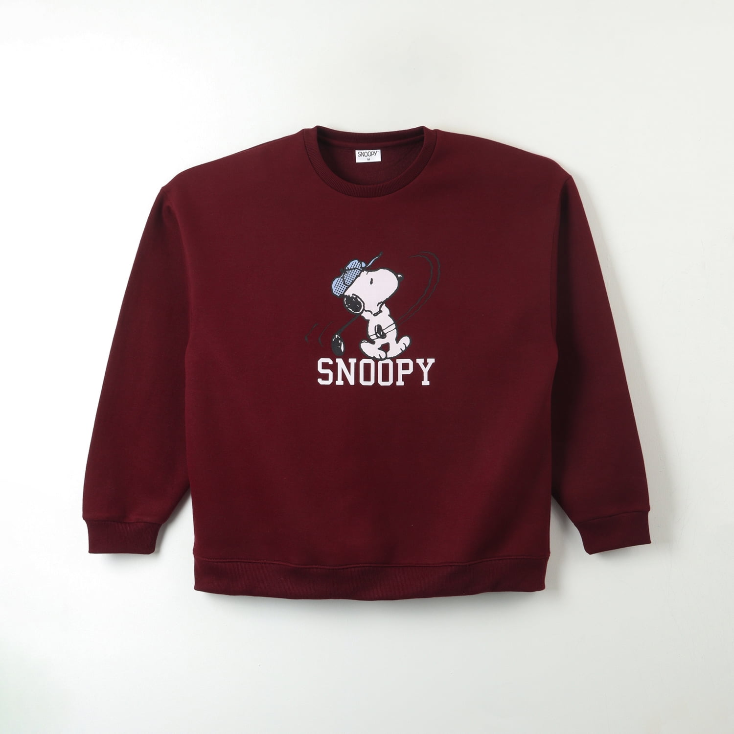 Poleron Cerrado Mujer Golf Burdeo Snoopy