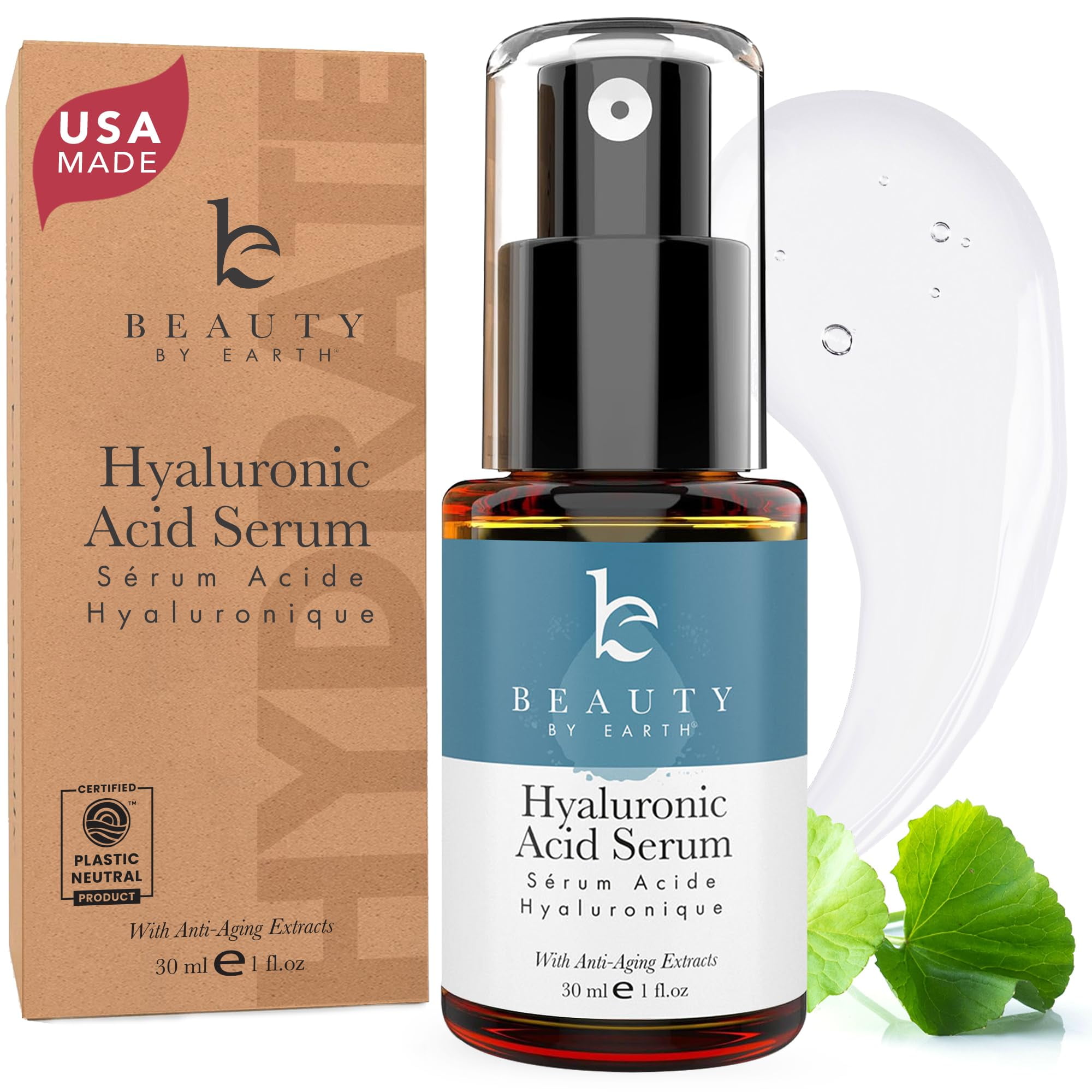 Serum Beauty By Earth Ácido Hialurónico Para Rostro 30 Ml