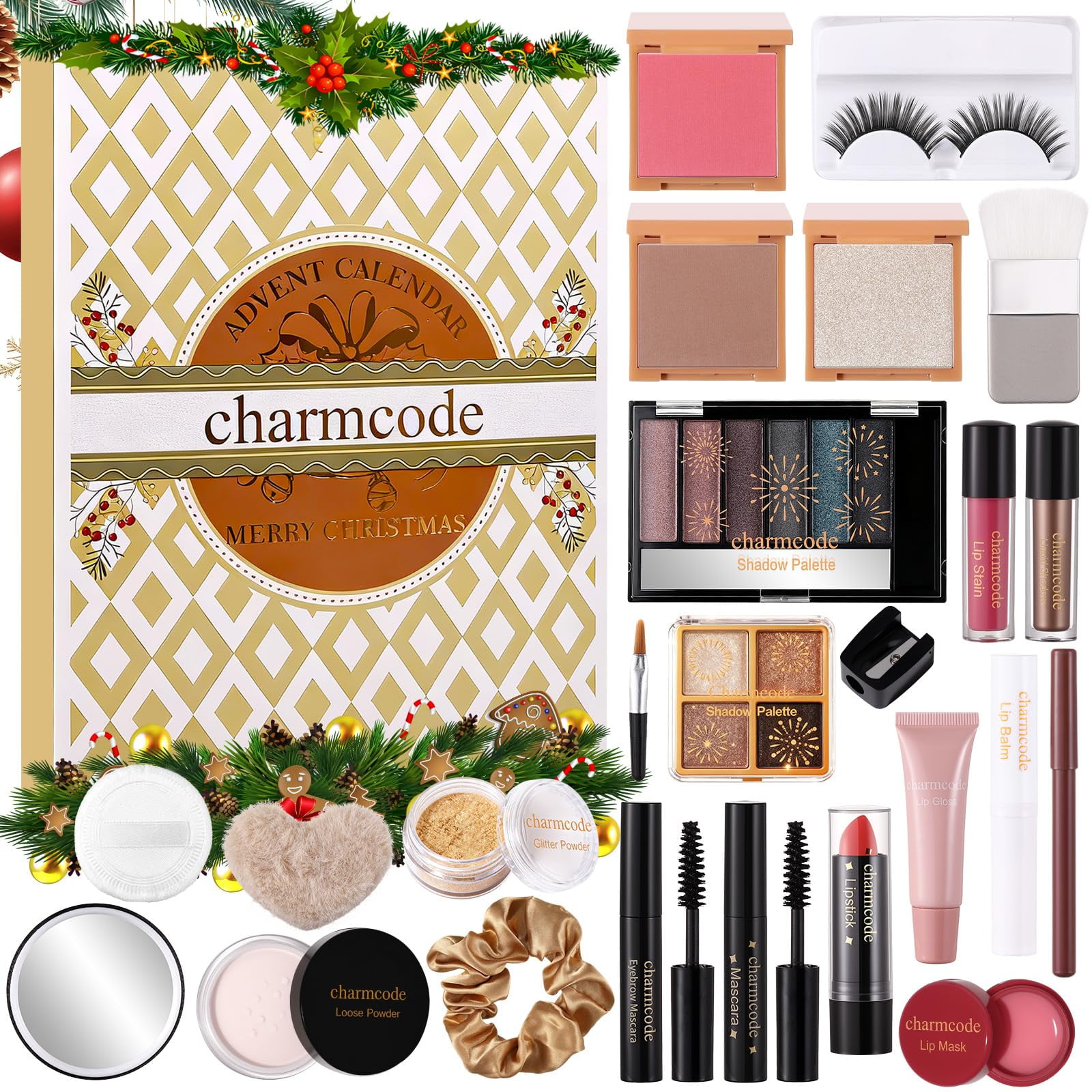 Calendario De Adviento De Maquillaje Charmcode 24 Días Set De Navidad