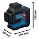 thumbnail image 5 of Nivel laser multilíneas verde 360° GLL 80-33 G BOSCH, 5 of 7