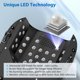 thumbnail image 2 of Lámpara de uñas Purtato 126W inalámbrica recargable UV LED mate, 2 of 7