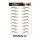 thumbnail image 3 of 6D Eyebrow Tattoos Stickers Makeup Long Lasting Black Brown Eyebrow Sticker Hair-Like Waterproof Natural Fake Eyebrow Stickers For Brow Grooming Shaping, 3 of 3