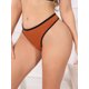 thumbnail image 4 of INSPIRE CHIC Braguitas de Tiro Bajo para Mujer de Tela Acanalada Suave y Transpirable con Ribete de Color en Contraste Talla Mediana Naranja, 4 of 4
