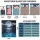 thumbnail image 3 of Ocean Throw Blanket Soft Lightweight Plush Flannel Fleece Blanket with Sea Night Full Moon Print Pattern for Couch Sofa Bed Travel All Season Decor Blanket for Baby Kids Boys Girls, 3 of 5