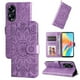 thumbnail image 5 of Funda tipo cartera FOXDOCK para OPPO A98 , diseño girasol en relieve, cuero PU, cierre magnético, soporte y tarjetero, 5 of 5