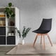 thumbnail image 2 of Silla De Comedor Con Patas De Madera Negro, 2 of 6