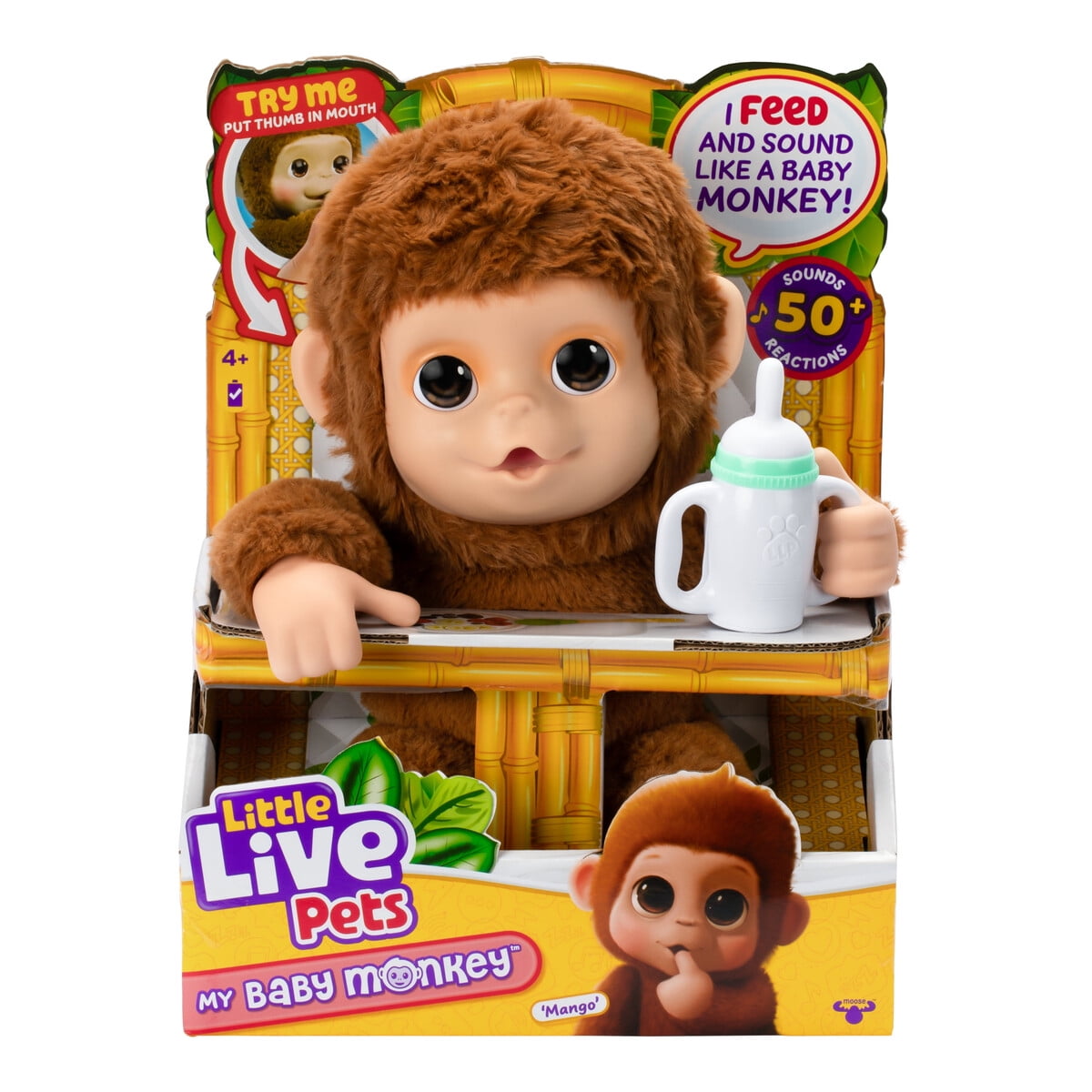 Mono Interactivo Little Live Pets My Baby Monkey Mango