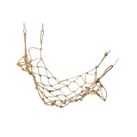 Magideal - Red De Escalada Para Pájaros Columpio Para Loros Juguete Para Masticar Con Gancho Escalera Jaula Percha Hamaca Para Hámster Para Periquitos Amor Pájar 50Cmx40Cm