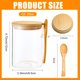 thumbnail image 5 of Frascos de vidrio para avena nocturna Npmkx, paquete de 2, con tapas de bambú, 5 of 8
