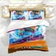 thumbnail image 5 of Hot Wheels Conjunto de sábanas temático, trío de piezas, cómodo y amigable con la piel, diseño único, regalo de decoración para el hogar para familiares, amigos y fans,135X200cm, 5 of 6