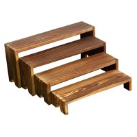 Ioensy - 4 Soportes De Exhibición De Madera Rústicos Para Aparador De Cocina Y Fiesta.
