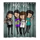 thumbnail image 1 of Cortina de ducha Pierce the Veil, juego de cortinas de baño con ganchos, tamaño 66 x 72 pulgadas, 1 of 3