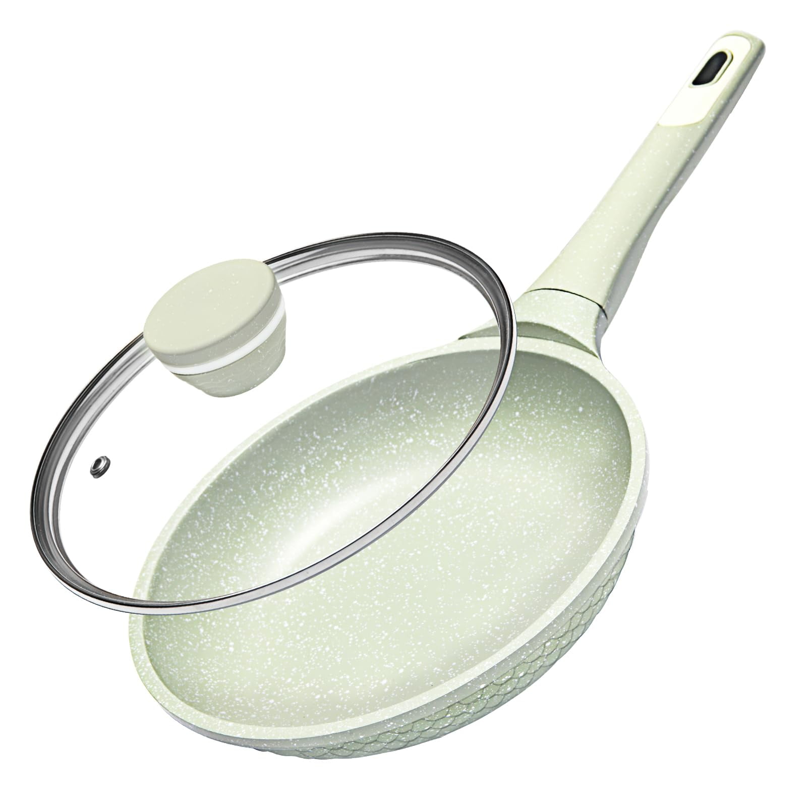 Xuanying - Sartén Xuying Antiadherente De 20 Cm Con Tapa Sin Pfoa/pfas