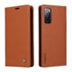 thumbnail image 1 of Funda Billetera de Cuero para Samsung Galaxy S20 FE con Tarjetero y Soporte - Tapa Magnética Marrón, 1 of 6