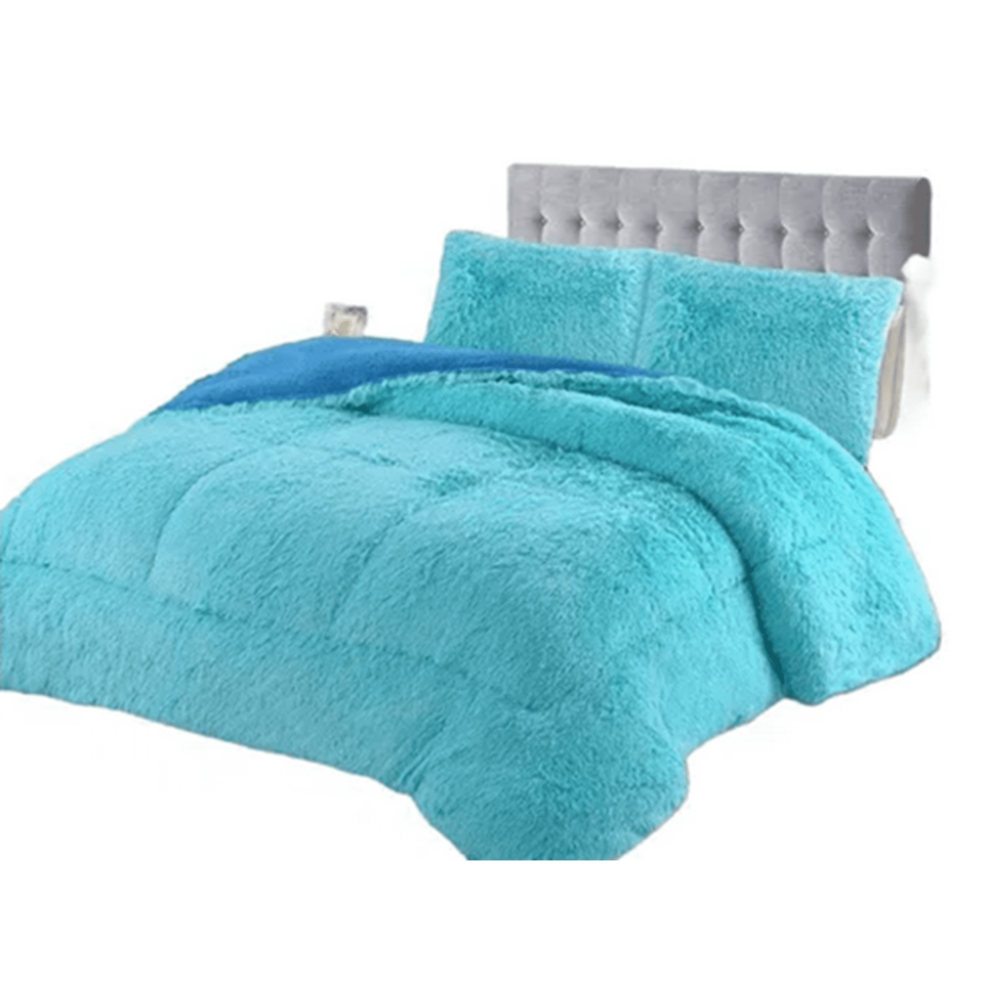 Genérico - Cobertor Chiporro Peludo Infantil 1.5 Plaza Celeste