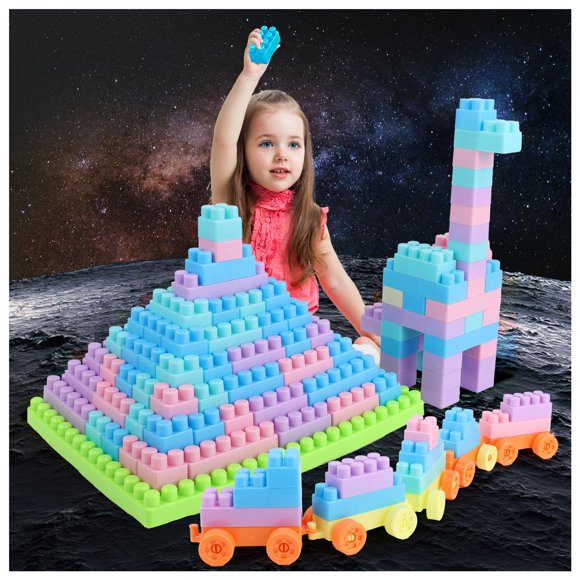 Set de bloques de construcción LOGBAY 2026 de 200 piezas, juguete STEM para 3+