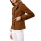 thumbnail image 5 of INSPIRE CHIC Abrigo de Invierno de Lana Peinada para Mujer con Solapa de Muesca y Doble Botonadura M Marrón Oscuro, 5 of 7