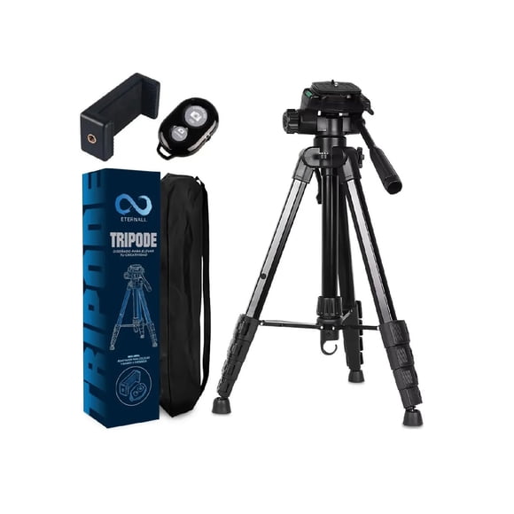 Trípode Celular Cámara Eternall E170 Portátil Aluminio 170 Cm