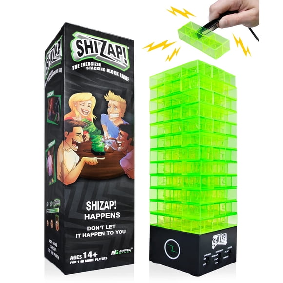 Juego de bloques apilables Amped Games ShiZap! ¿Choque eléctrico