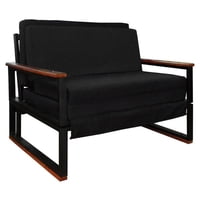 Recutex - Futon Metalico Folk 1.5 Plaza ""Negro""