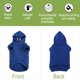 thumbnail image 3 of Sudadera para Perros con Capucha Ropa de Primavera/Otoño/Invierno Abrigo Cálido para Perros Pequeños y Medianos Azul M, 3 of 7
