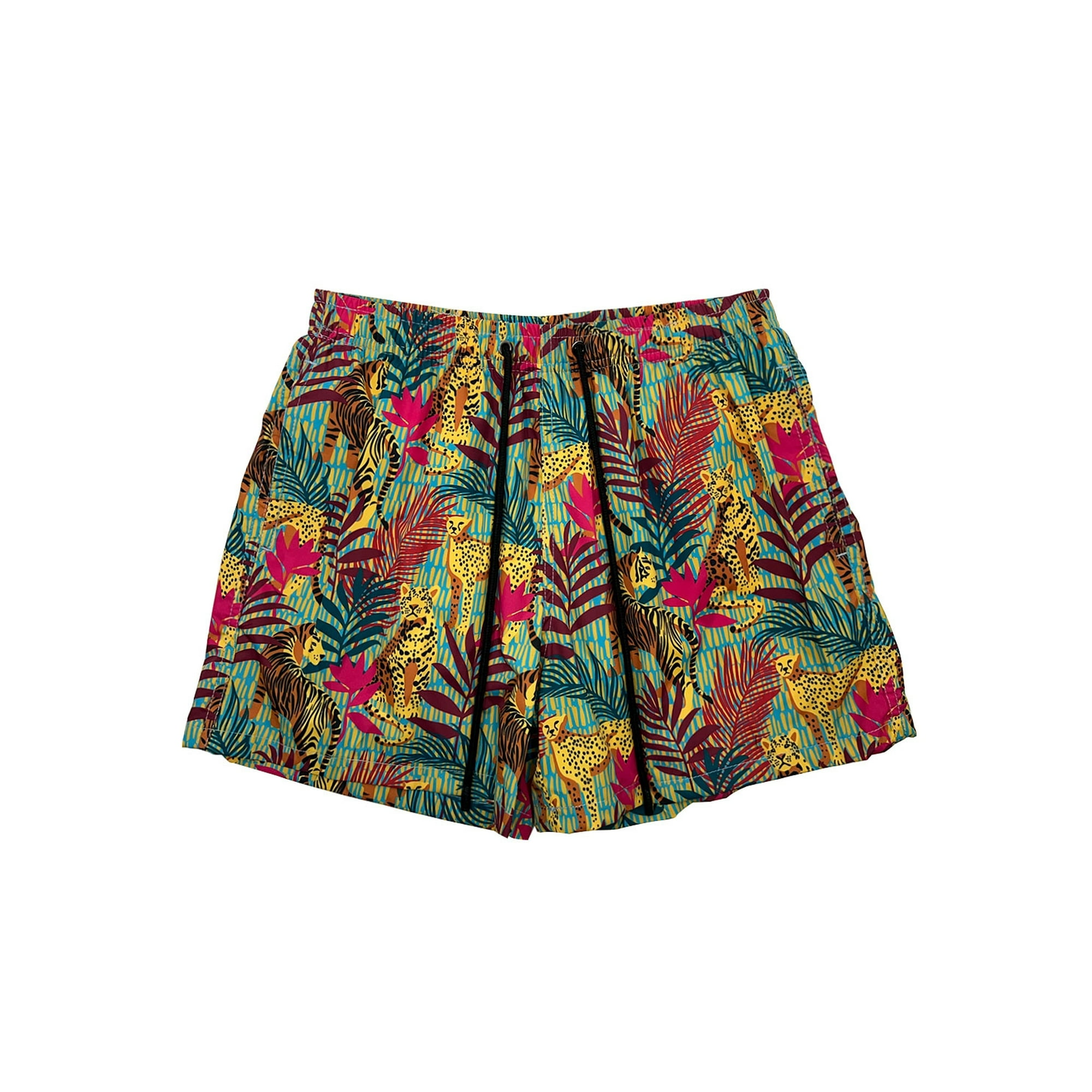 Samia - Short Corto Hombre Estampado Amarillo Xxl