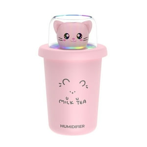 El Edén - Humidificador Usb, Diseño De Gato Para Hogar Y Oficina. Rosado