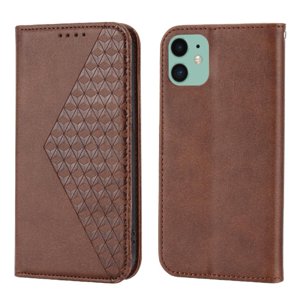 Funda Flip Foxdock Para Iphone 11 , Estilo Billetera Con Diseño Rombo, Correa De Mano Y Soporte, Uso Diario
