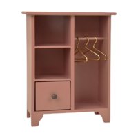 Magideal - Gabinete De Madera Para Casa De Muñecas, Mini Estante Para Ropa, Accesorios Diy Para Fotos, Muebles En Miniatura Para Regalo, Diseño De Escena De Vida