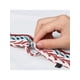 thumbnail image 4 of INSPIRE CHIC Bufandas Elegantes y Delgadas de Mujer con Punta Doble Lado para Ocio Rojo Blanco, 4 of 5
