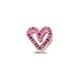 thumbnail image 1 of Charm Pandora Sparkling Ruby Red & Pink Freehand Heart, 1 of 2